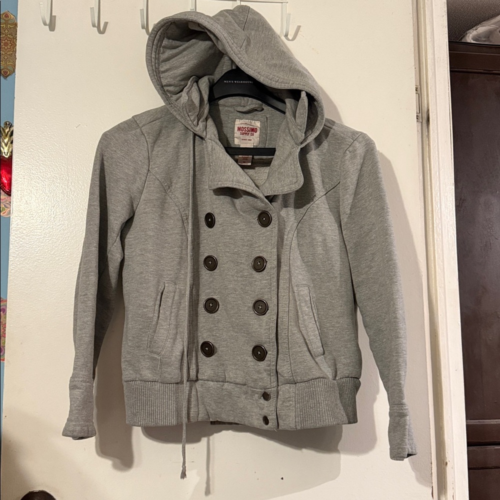 Mossimo Supply Co. Light Gray Double-Breasted Jac… - image 1